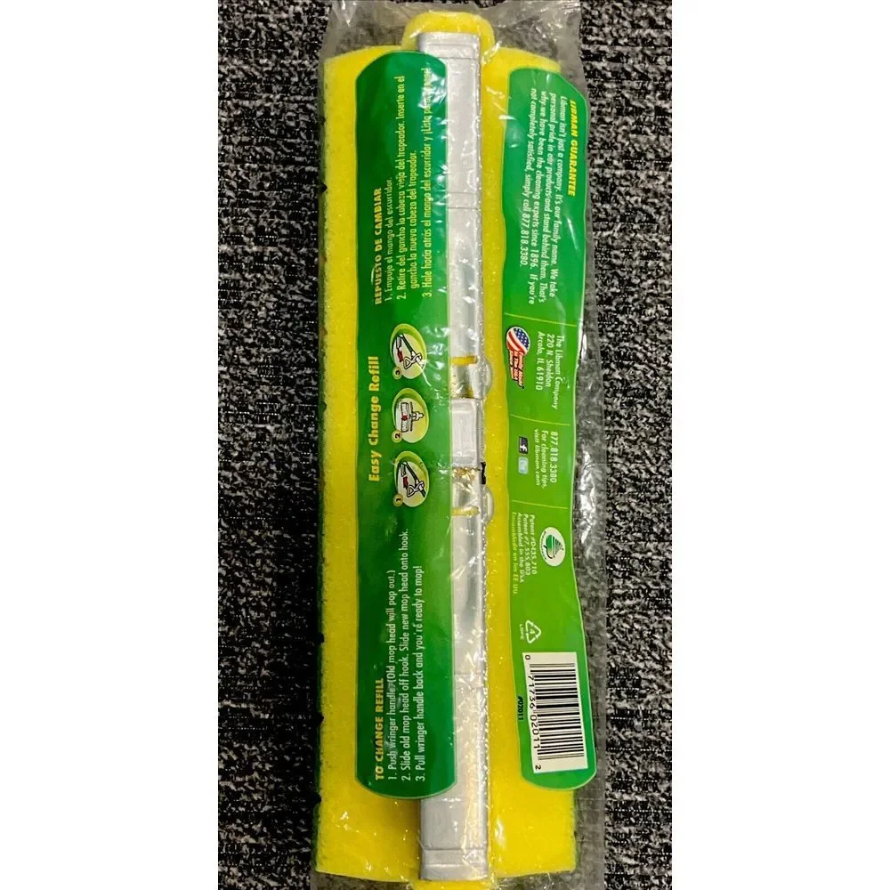 LIBMAN Nitty Gritty Roller Mop Refill  #02011  Tear Resistant USA NEW IN PACKAGE